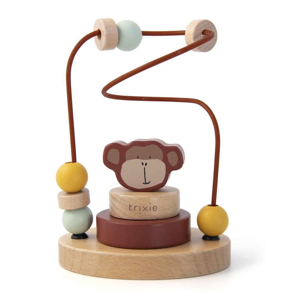 Wooden beads maze- Mr. Monkey/ trixie baby